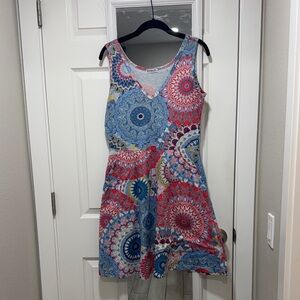 Colorful Mandala Maxi Dress